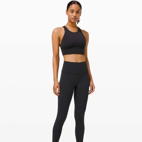 Lululemon Wunder Train Long-Line Bra *Medium Support, C/D Cups Black Size 6 - Picture 3 of 6